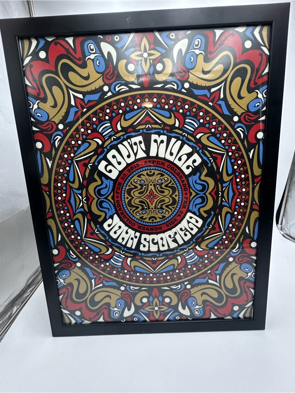 official framed tour poster for the Gov't Mule and John Scofield "Sco-Mule"